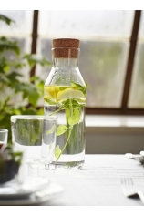 Botella de vidrio tapón corcho