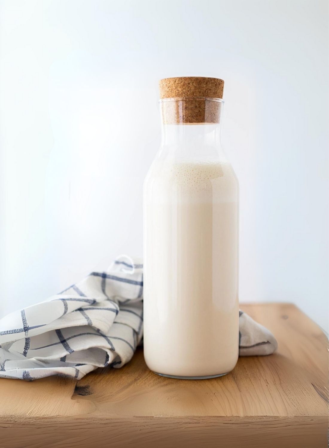 Botella de vidrio tapón corcho