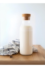 Botella de vidrio tapón corcho